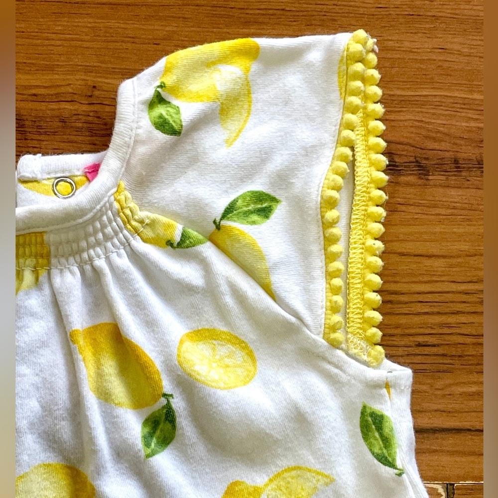 Isaac Mizrahi Lemon Baby Romper Onsie - Picture 3 of 3